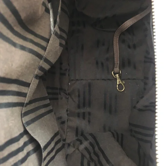 Frye Veronica Hobo leather shoulder bag, grey/brown - Picture 11 of 12